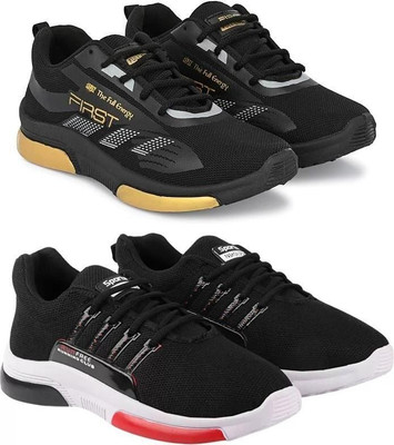 ANGO Sports Shoes For Men(Black , 8)