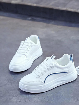 Layasa Casual White Shoes For Girls And Sneakers For Women(White , 7)