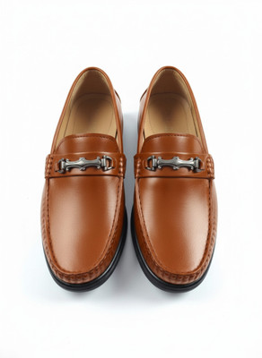 viblush Men’s Tan Colour Stylish Loafers Shoes Loafers For Men(Brown , 8)