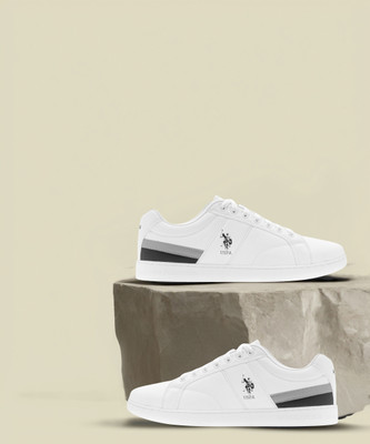 U.S. POLO ASSN. VINCE Sneakers For Men(White , 7)