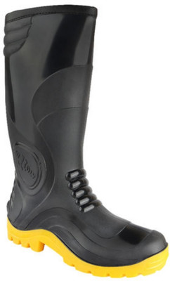 Hillson Soft Toe Rubber Safety Shoe(Black, S1, Size 10)