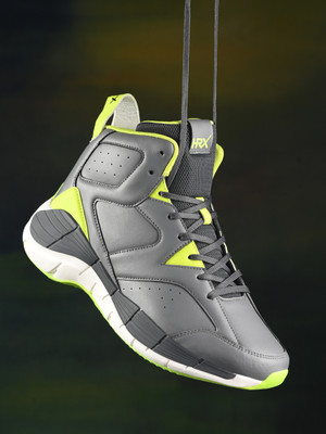 HRX by Hrithik Roshan -122 02 Basketball Shoes For Men(Grey , 8)
