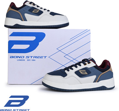 Bond Street Men's Blue & Brown Casual Sneakers Sneakers For Men(Blue, Brown)
