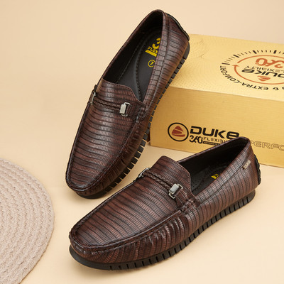 DUKE Loafers For Men(Brown , 7)