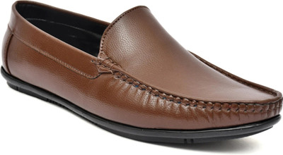 Nico Nerini Nine Steps Men's Loafers Stylish Comfortable Shoes Casual Office Everyday Wear Loafers For Men(Brown , 6)