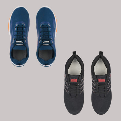 AYANSH MANUFACTURING Walking Shoes For Men(Blue, Black , 7)