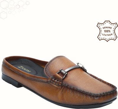 Zoom Shoes Handcrafted Genuine Leather ALG-105 Bellies For Women(Tan , 5)
