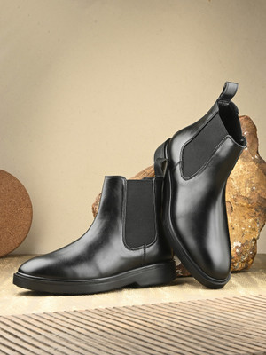 KILLER Chelsea Boot For Men | Mens Boots | Boots | Long Boot For Men | Shoes Men | Boots For Men(Black , 8)