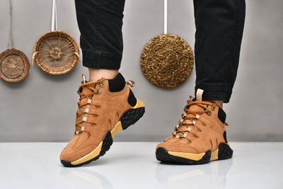 JK PORT Rugged boots designed for ultimate adventure and durability Casuals For Men(Tan , 6)