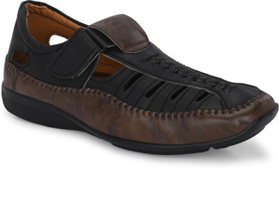 ROTCH Men's Roman Sandals for Men Shoes for men Casuals For Men(Brown , 8)