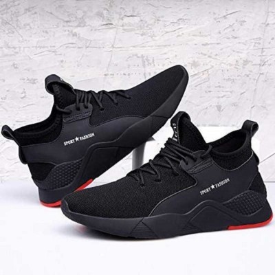 World Wear Footwear Exclusive Affordable Collection of Trendy & Stylish Sport Sneakers Shoes Running Shoes For Men(Black)