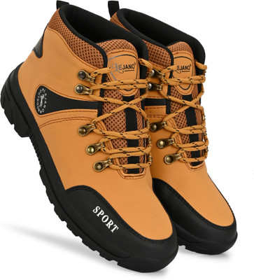 lejano High Tops For Men(Black, Brown , 10)