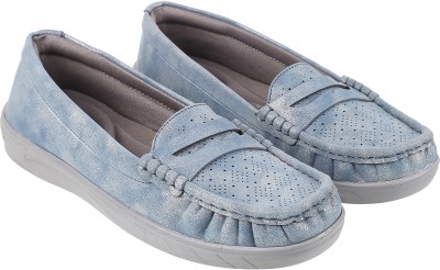 METRO Mocassin For Women(Blue , 4)