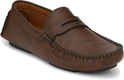 John Karsun Loafers For Men(Brown , 8)