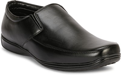 Vincenzo Extra Comfort Big Size Formal Leather Slip On For Men(Black , 13)