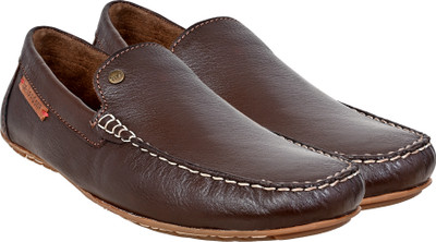 HX London moccasins casuals Loafers For Men(Brown , 8)
