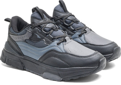asian Powerkick-52 Men’s Sneakers | Stylish & Comfortable Shoes for Daily Wear Sneakers For Men(Black, Grey , 9)