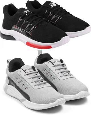 ELASA TY-RUNFREE BLACK_MINT GREY For Men(Black , 8)