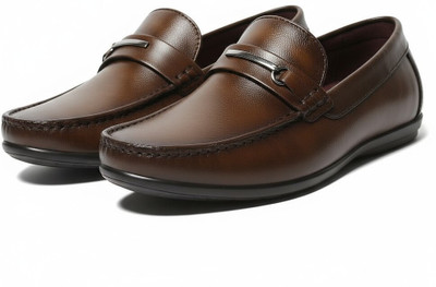 MAGIC Men’s Stylish Casual Loafers | Comfortable Daily Wear Shoes Loafers For Men(Brown , 6)