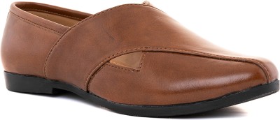 Khadim's KHADIM Lazard Brown Peshawari Slip On Shoe for Men (3361764) Casuals For Men(Brown)