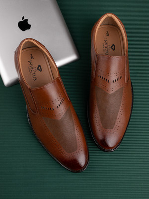 INVICTUS Formal shoe Slip On For Men(Tan , 6)