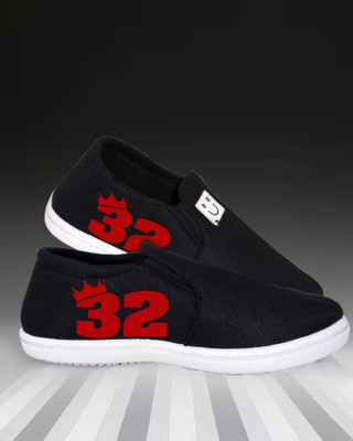 Kenamin Stylish Casual Shoes for Men and kids Casuals For Men(Black, Red , 6)