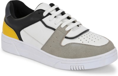 Mast & Harbour Casual Shoes Sneakers For Men(White, Grey , 8)