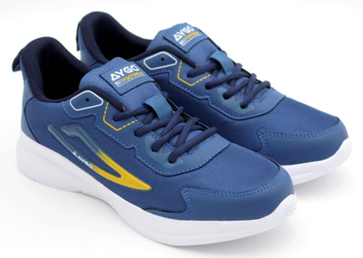 AYGO AYGO LIGHT WEIGHT SPORTS SHOES WITH BREATHABLE UPPER AND COMFORTABLE SOLE Running Shoes For Men(Blue , 9)