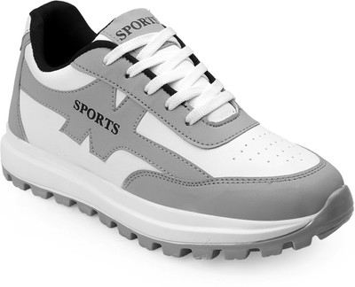 RADHIKA GROUP Boys Lace Running Shoes(Grey, 16-18 YEAR)
