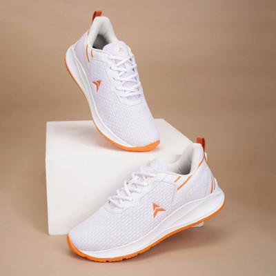 AVANT Flarex Casual Shoes Mesh Upper Lightweight Flexible Cushioned Comfort Adaptive Casuals For Men(White, Orange , 7)