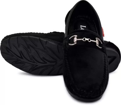 FindMine Loafers For Men(Black , 10)