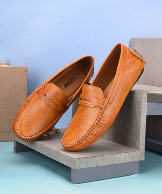 PROVOGUE Loafers For Men(Tan , 8)