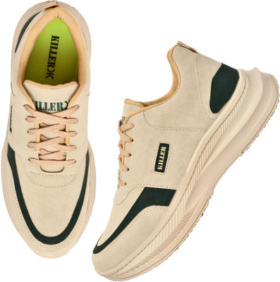 KILLER Stylish Durable & Comfortable Lightweight Sneaker Sneakers For Men Sneakers For Men(Beige , 9)