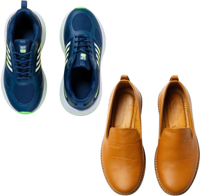 Plama Stylish Casual Shoes for Men – Perfect for Daily Wear Casuals For Men(Tan, Black , 6)