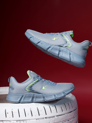 Sparx SM 1036 Lace Up For Men(Grey, Green , 6)