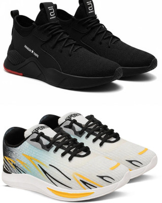 Behaglich Stylish Casual Shoes for Men Casuals For Men(Black, Multicolor , 10)