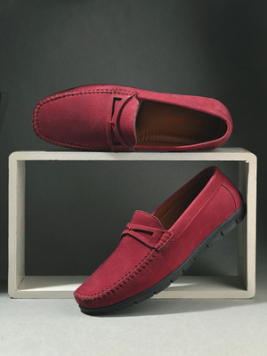 KILLER KL50001 Lightweight Comfort Extra Soft Summer Trendy Premium Stylish Loafers For Men(Red , 6)