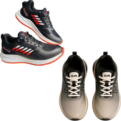 Plama Stylish Casual Shoes for Men – Perfect for Daily Wear Casuals For Men(Black, Grey , 8)