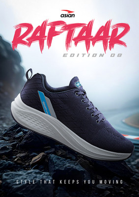 asian Sports,Walking,Training,Gym,Stylish RAFTAAR-08 Running Shoes For Men(Navy , 6)