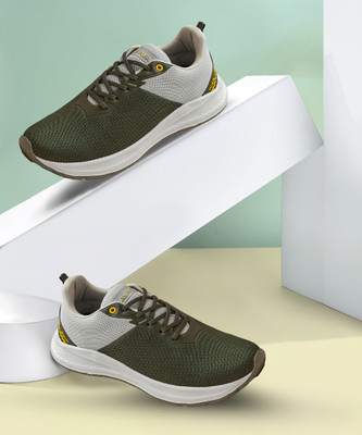 AVANT Racer Walking Shoes - Superior Cushioning & Bouncy EVA Outsole Shoes|Breathable Walking Shoes For Men(Olive , 8)