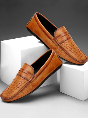 Empeno Stylish/Premium Quality/Partywear/Good Looking Driving/Partywear Loafers For Men(Tan , 8)