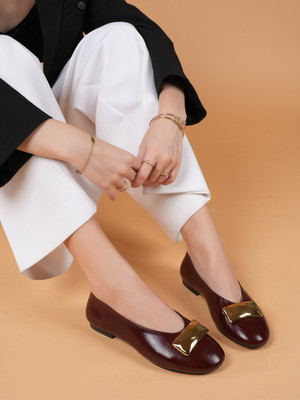 DROP BOLD Bellies For Women(Maroon , 6)