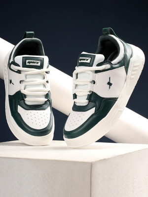 Sparx SM 9066 | Stylish, Comfortable | Sneakers For Men(White, Green , 9)