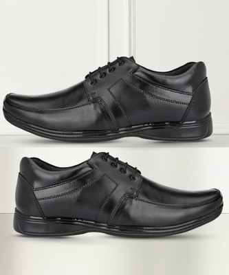 KATENIA Genuine Leather Formal Lace Up For Men(Black , 6)