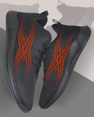 KANEGGYE Stylish Sports Sneakers foR ALL | Lightweight Walking Shoes. Running Shoes For Men(Black , 6)