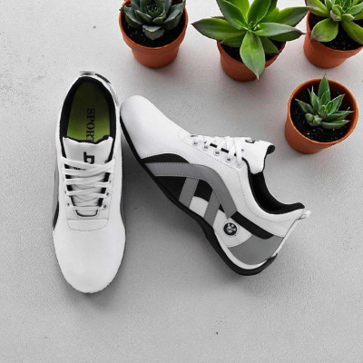 BeeOne Men’s Casual Shoes – Stylish, Comfortable & Durable Everyday Footwear Casuals For Men(White , 7)