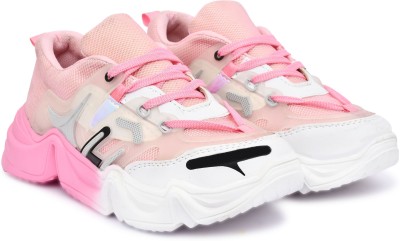 Adrint Stylish Casual Sports Shoe Sneakers Casuals Running Shoes For Women(Pink , 6)