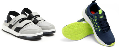 Face Sneakers For Men(Navy, Grey , 10)