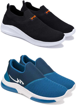 Pennen PENNEN Men's Popular for comfortable walking and casual sports shoes (Pack of 2) Casuals For Men(Multicolor , 9)