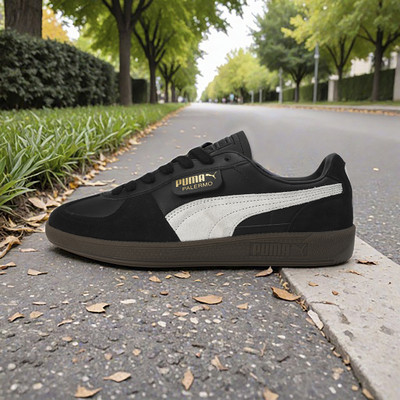 PUMA Palermo Lth Res Sneakers For Men(Black , 12)